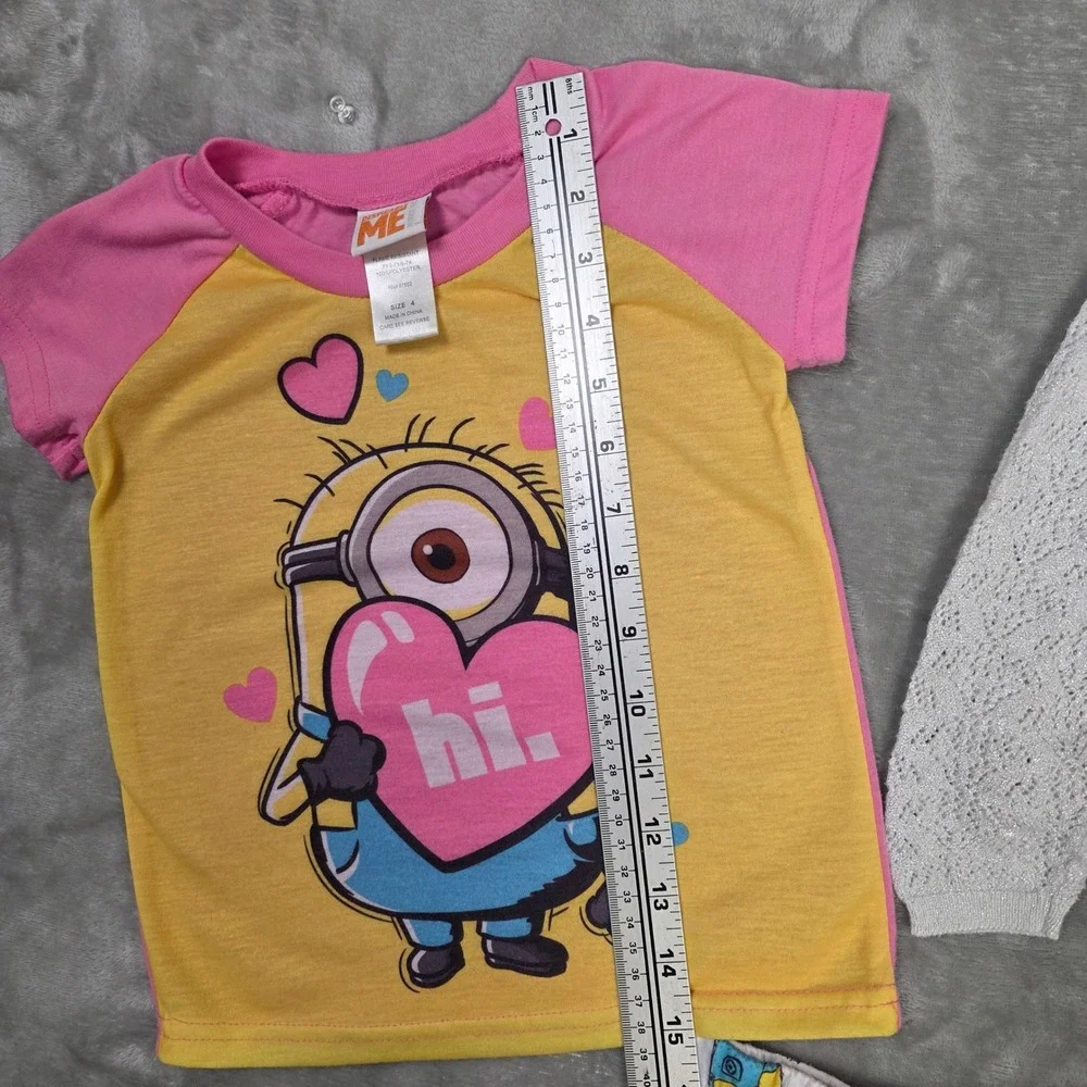 Girls Size 4 Clothing Lot Despicable Me Pajamas Carters Cardigan‎